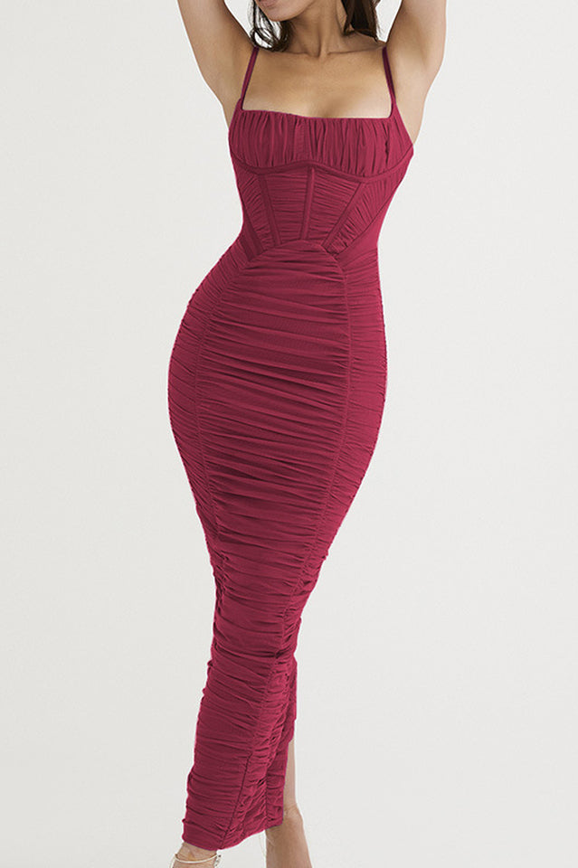 Lilian Corset Midi Elbise