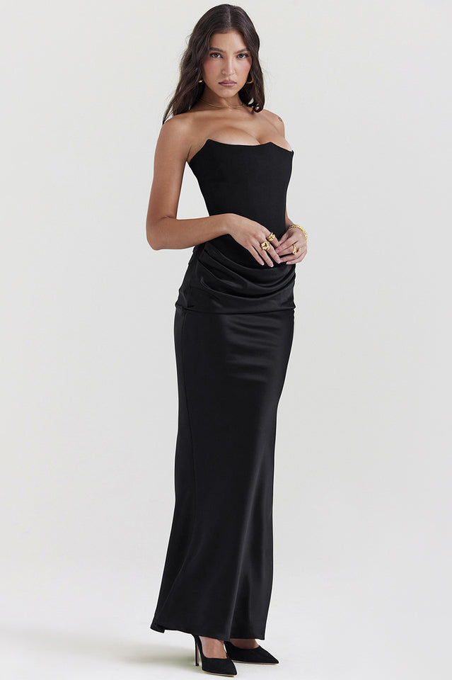 Persephone Off Shoulder Bustier Elbise