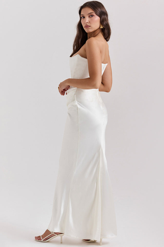 Persephone Off Shoulder Bustier Elbise