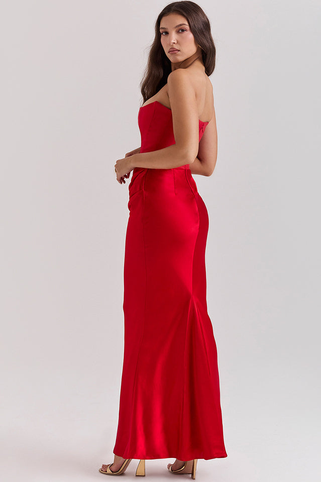 Persephone Off Shoulder Bustier Elbise