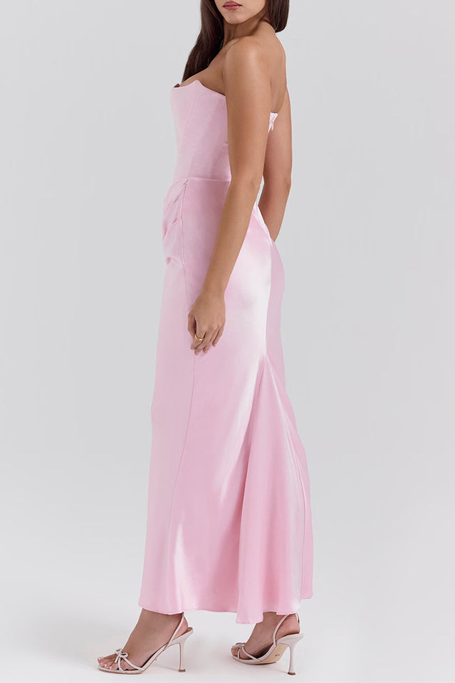 Persephone Off Shoulder Bustier Elbise