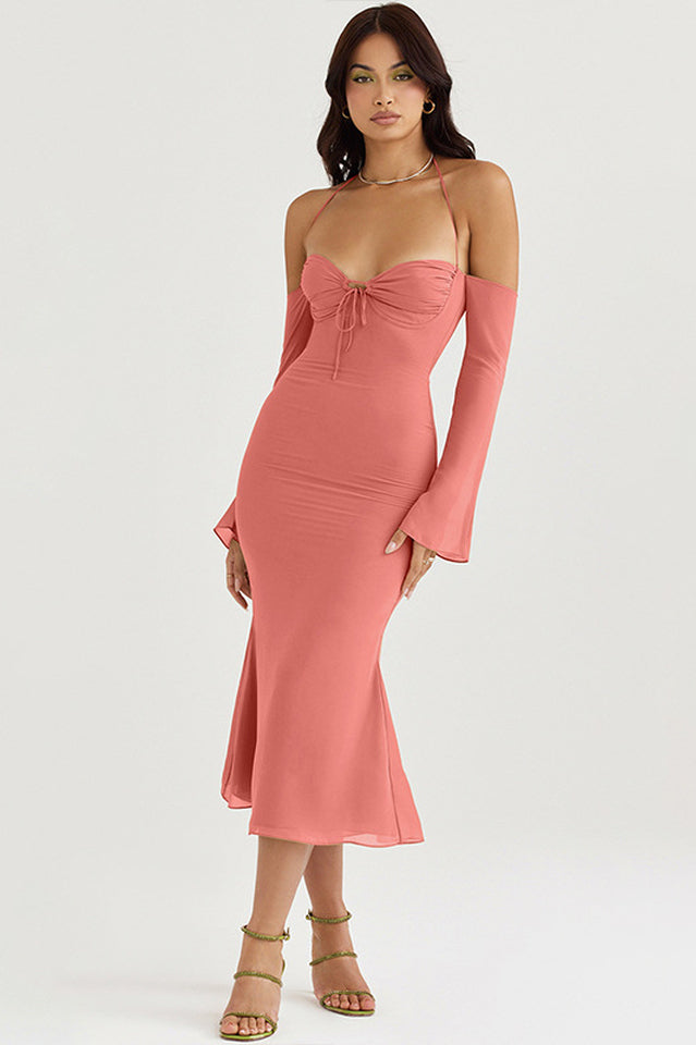Naomi Halter Midi Elbise