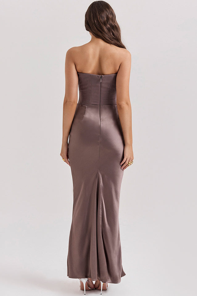 Persephone Off Shoulder Bustier Elbise