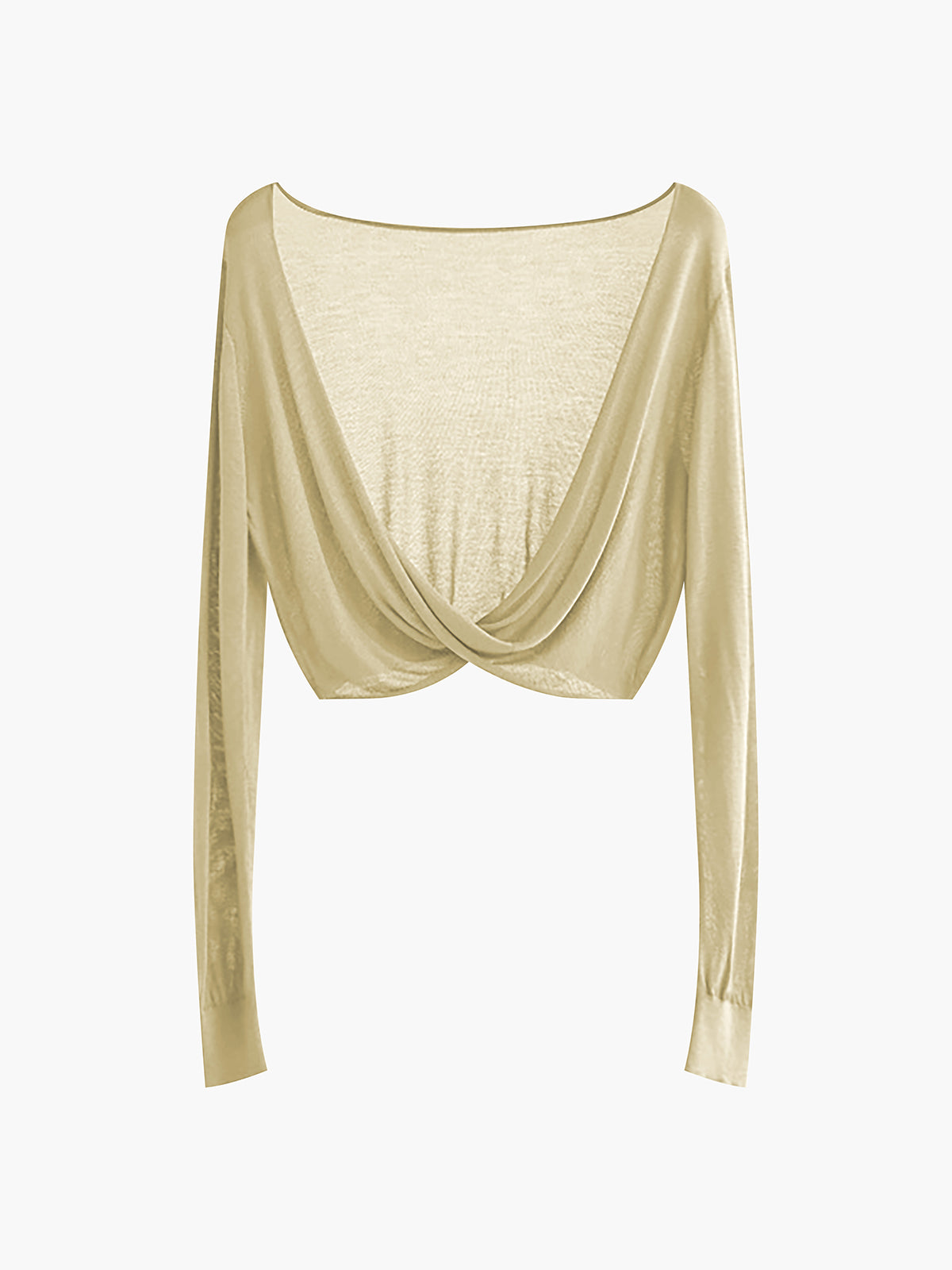 Twist Cover Up Crop Knit Üst