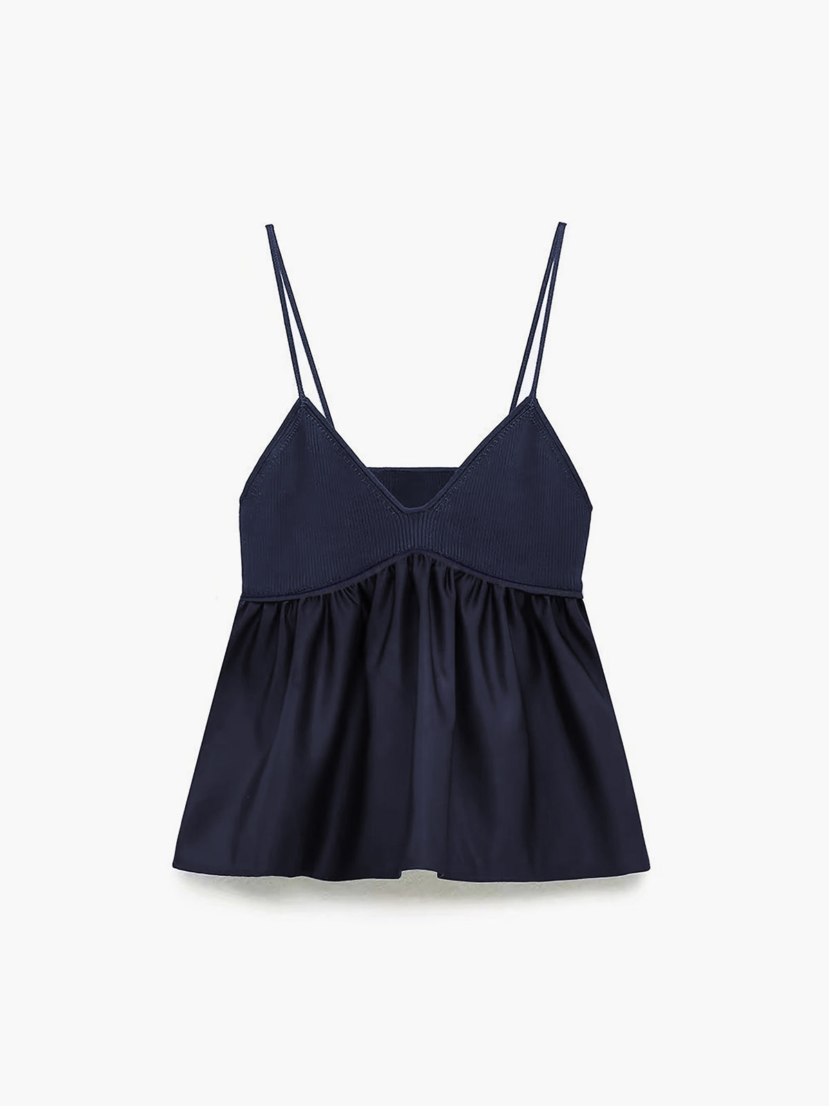 Ruffle Crop Cami Üst