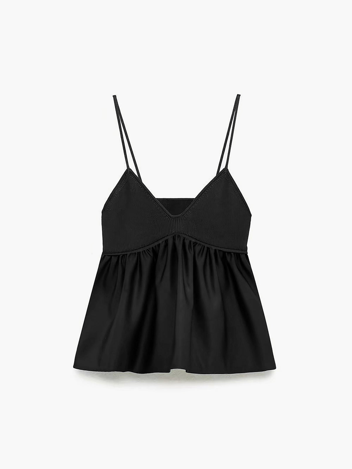 Ruffle Crop Cami Üst