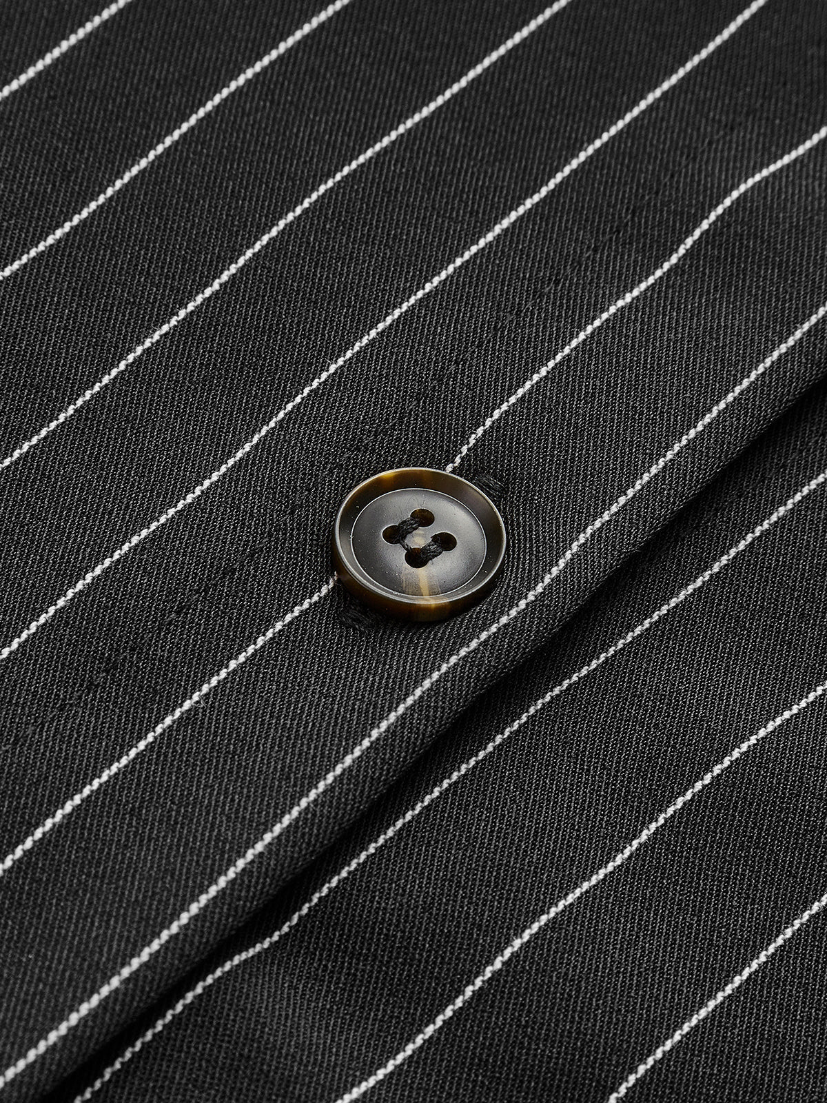 Pinstripe Crop Polo Gömlek