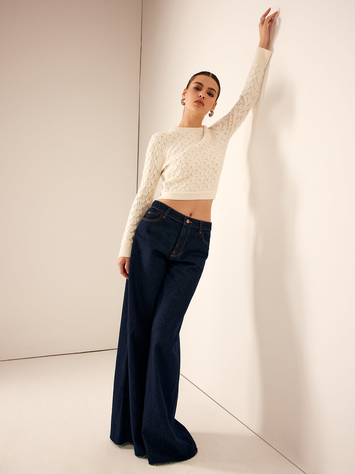 Tie Back Crop Kazak