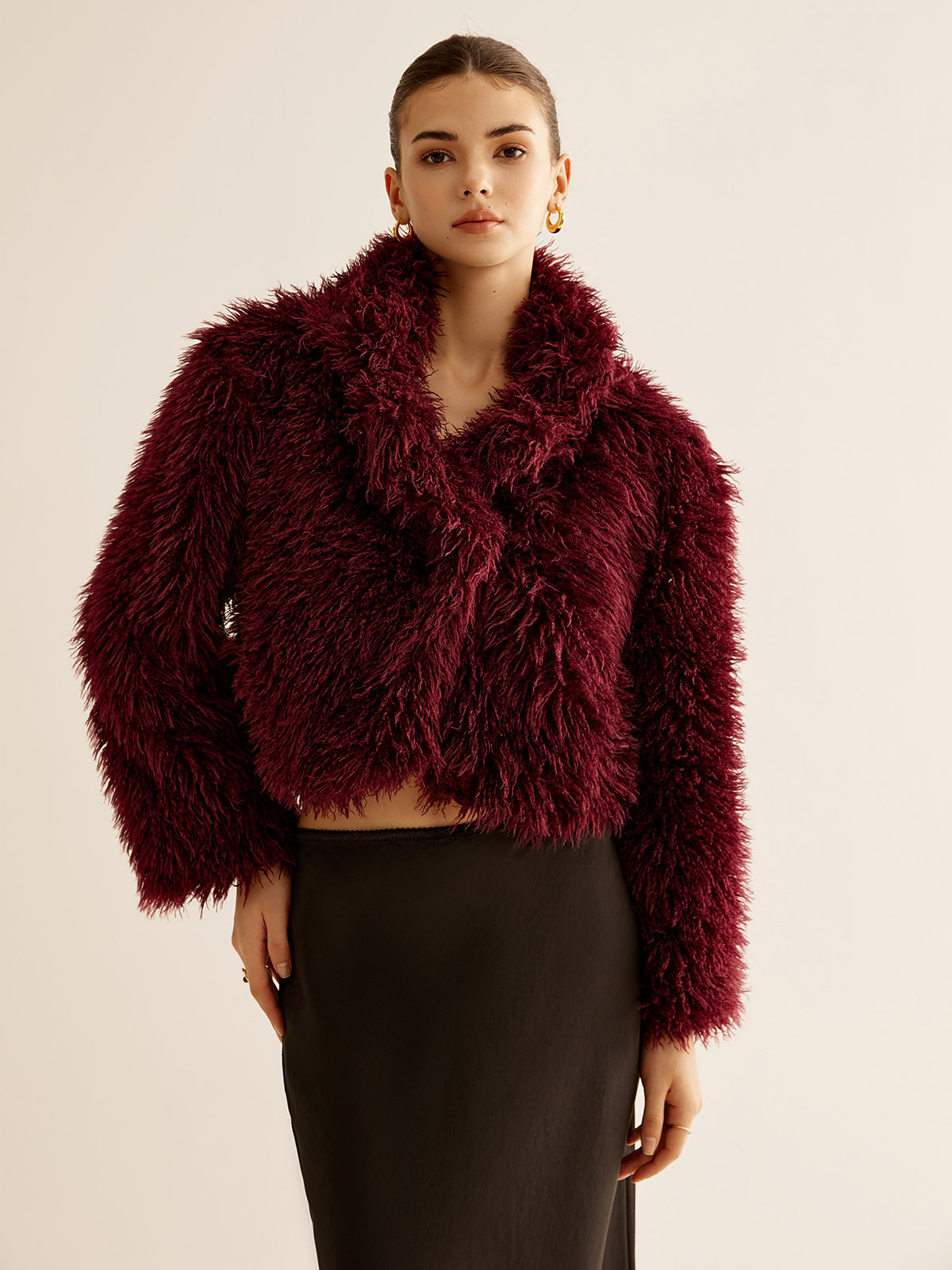 Crop Faux Fur Kürk