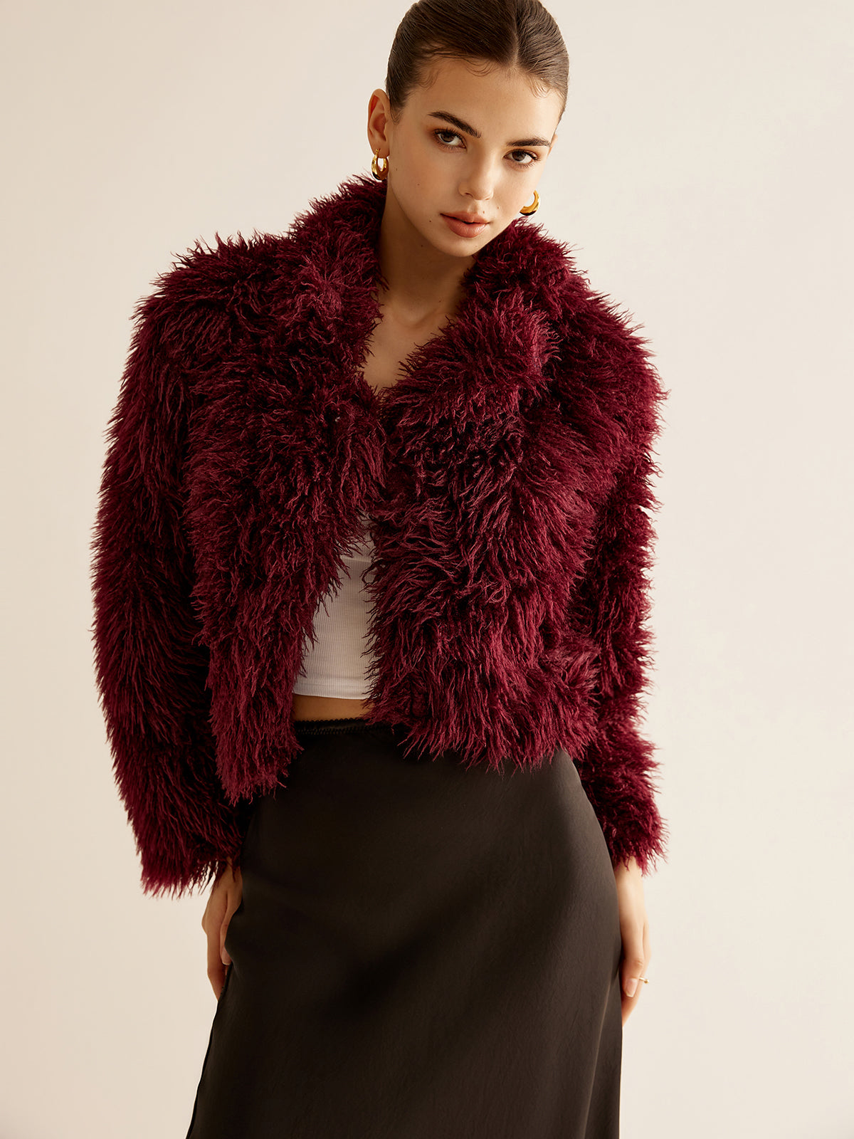 Crop Faux Fur Kürk