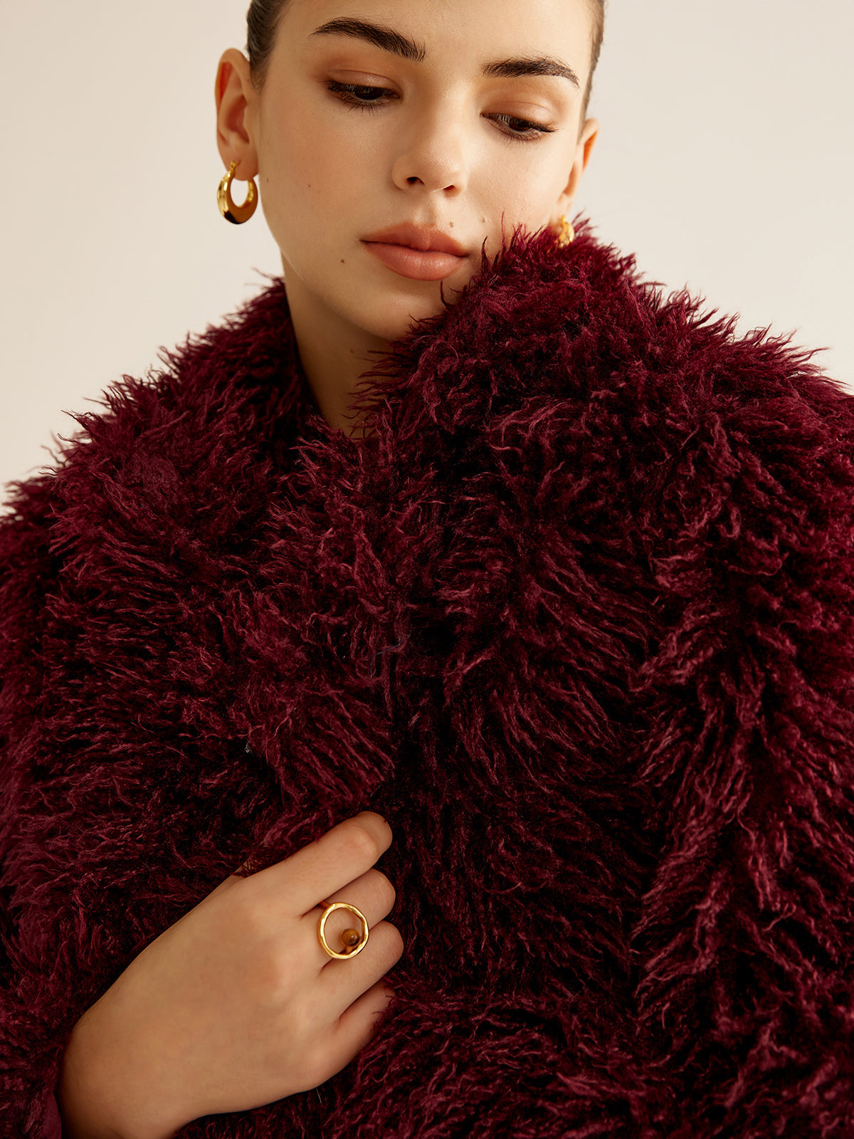Crop Faux Fur Kürk