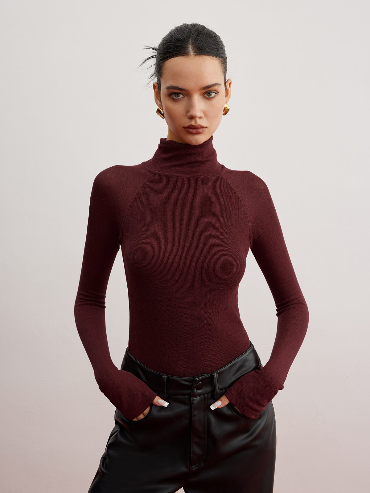 Sheer Sleeve Skinny Üst