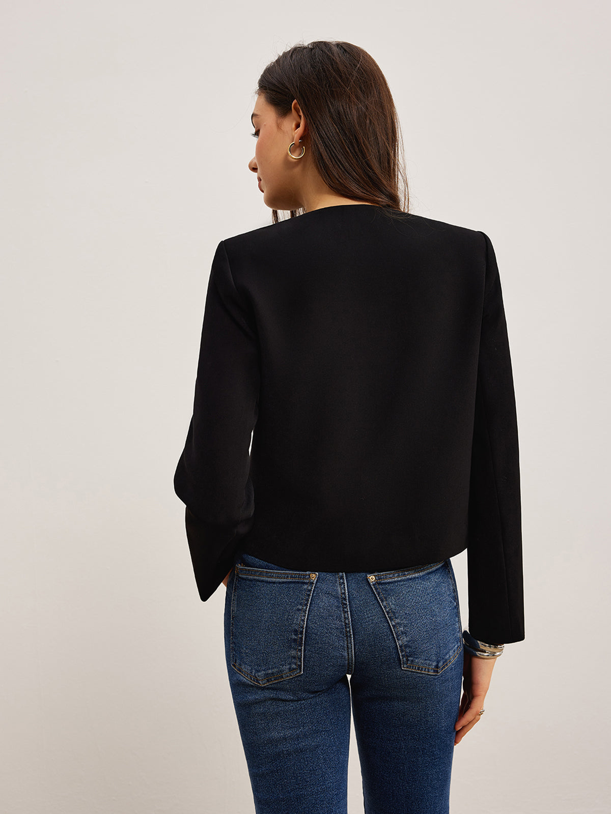 Heart-Button Regular Fit Blazer Ceket