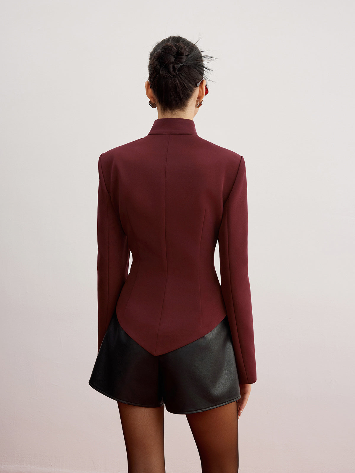Cutout Slim Omuz Pediyle Blazer Ceket