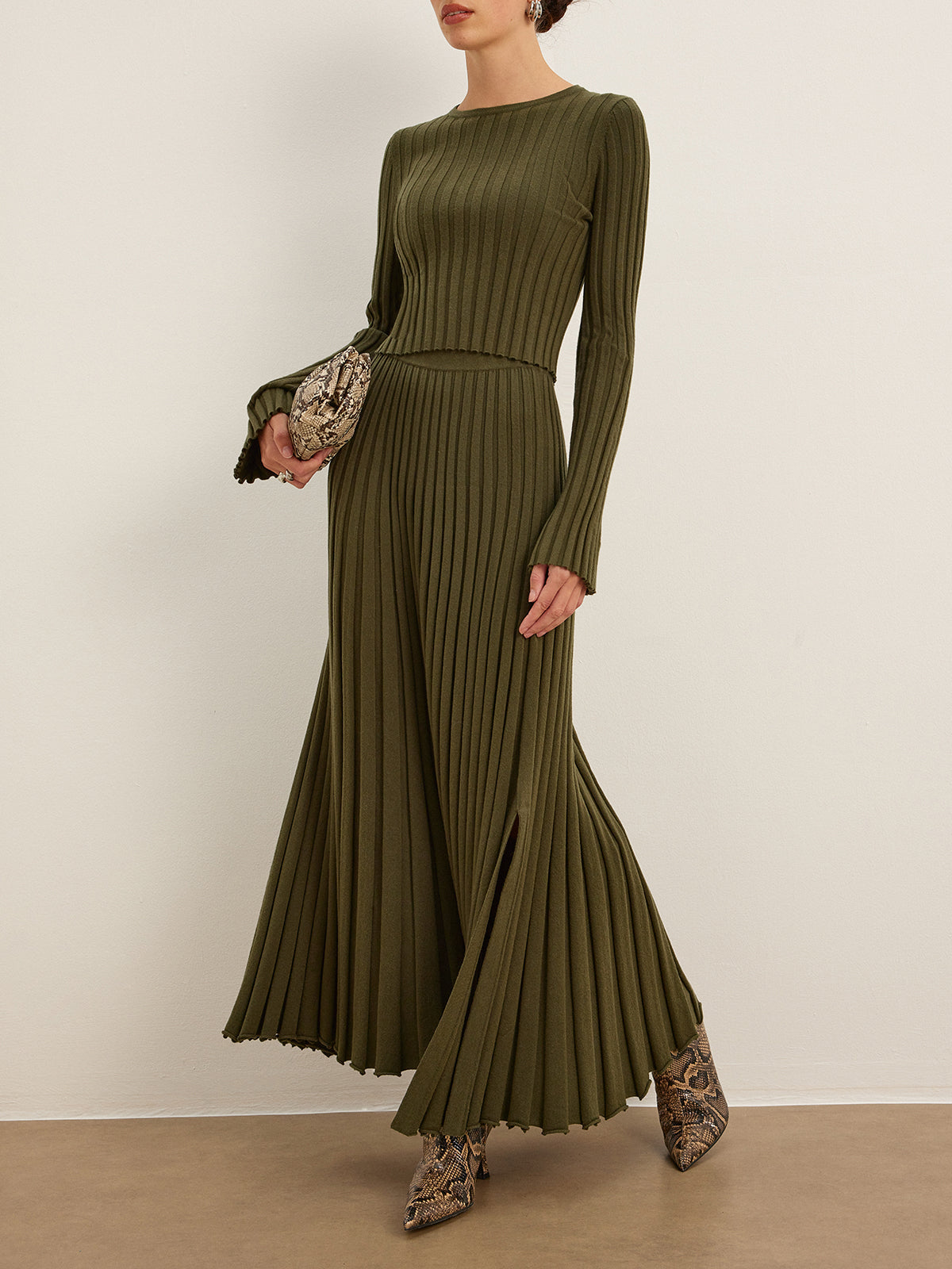 Lettuce Trim Ribbed Crop Kazak