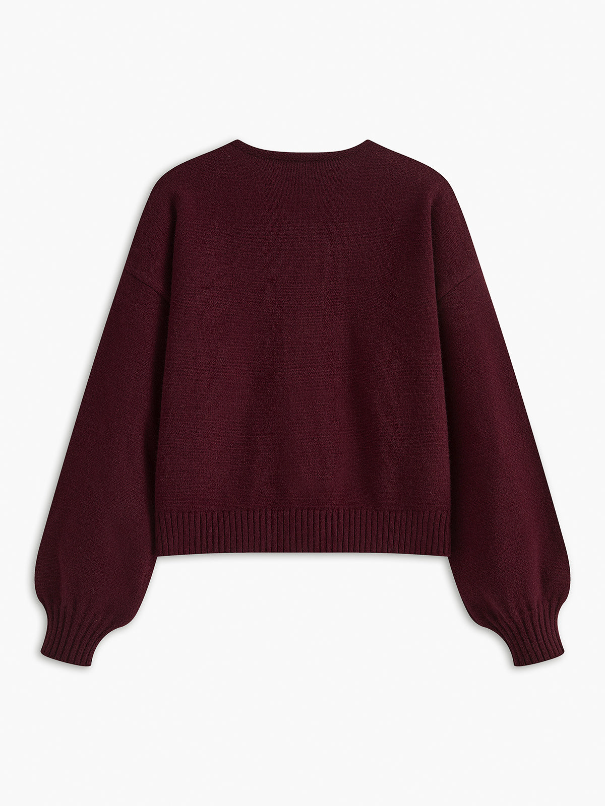 Velvet-Bow Lantern Sleeve Kazak