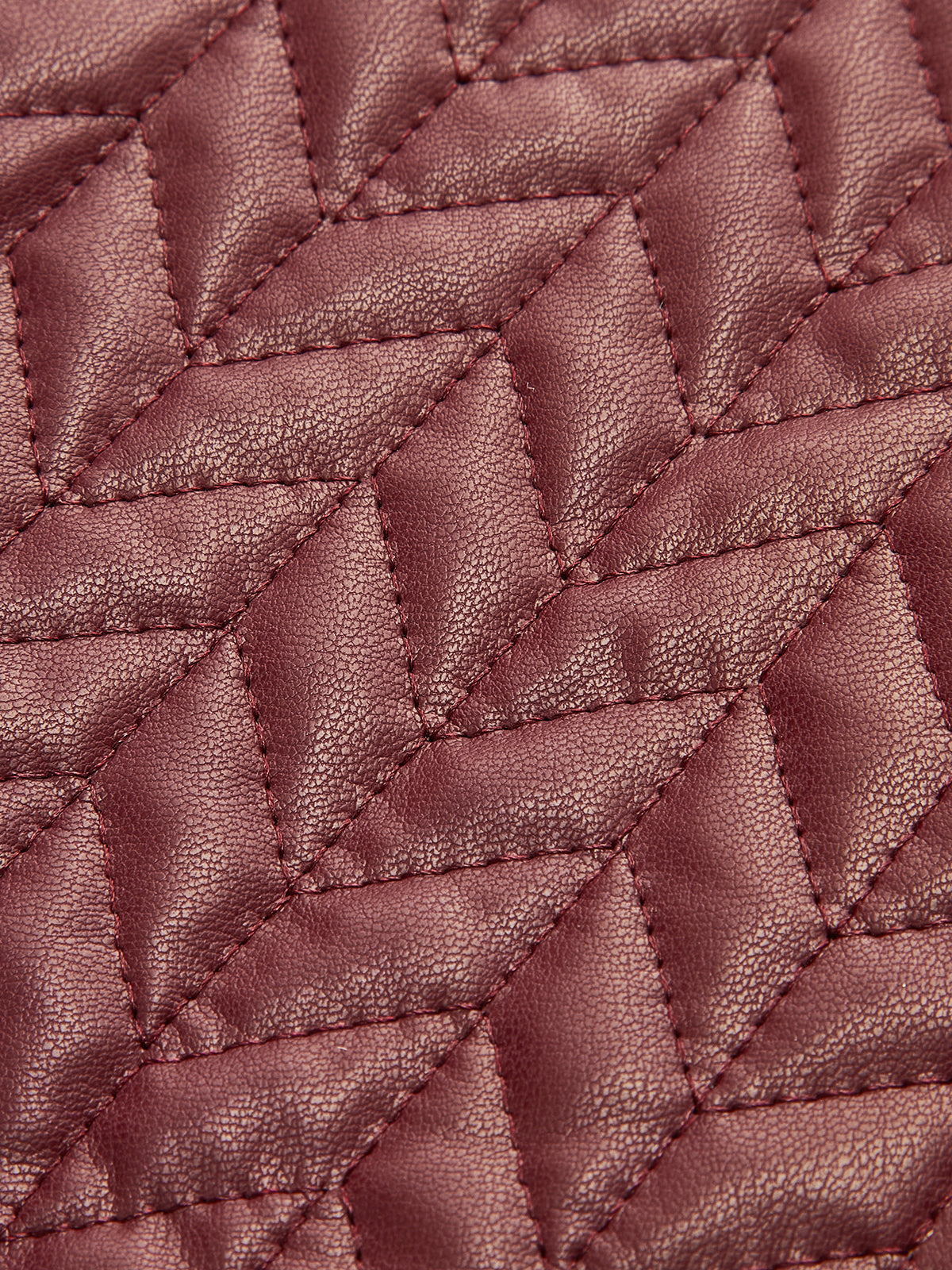 Quilted Faux Leather Etek