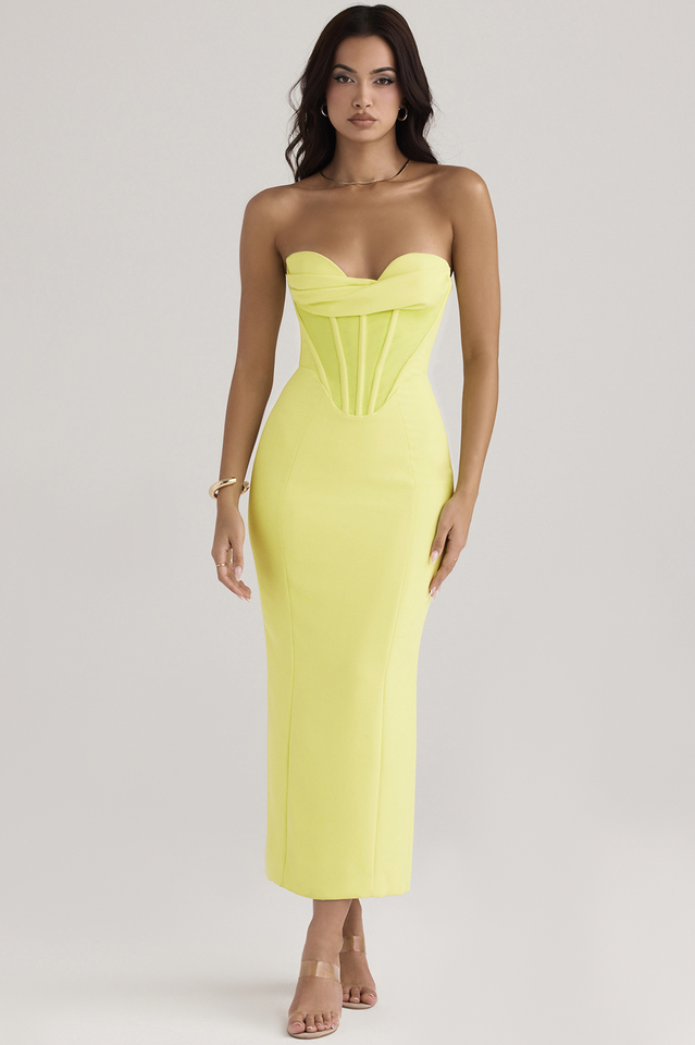 Neon Straptop Tunic Midi Elbise