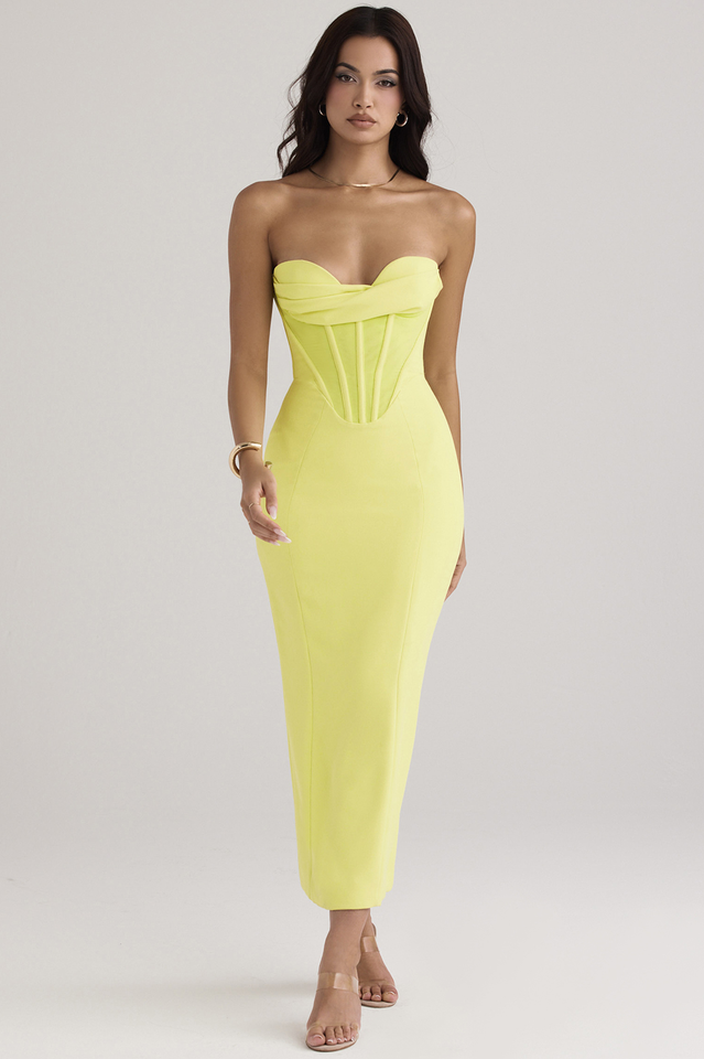 Neon Straptop Tunic Midi Elbise