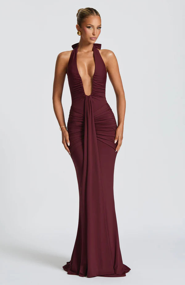 Maxi Dress - Cherry Lacquer