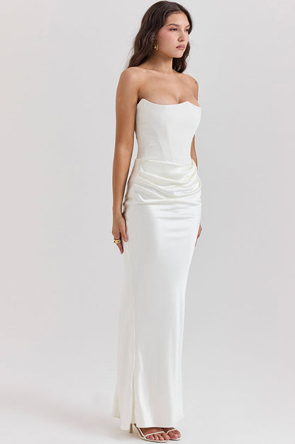 Persephone Off Shoulder Bustier Elbise