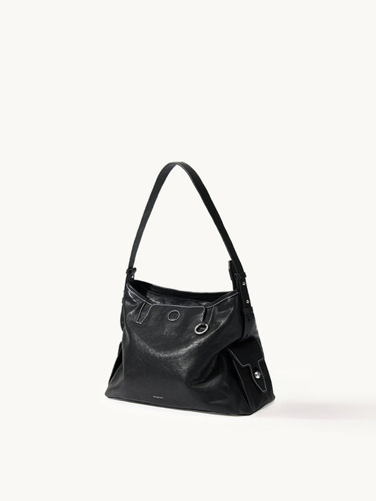Small Yore Hobo Bag (Silver-tone hardware)