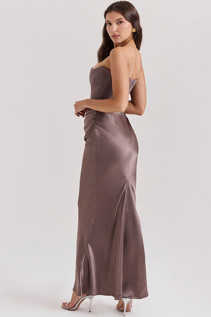 Persephone Off Shoulder Bustier Elbise