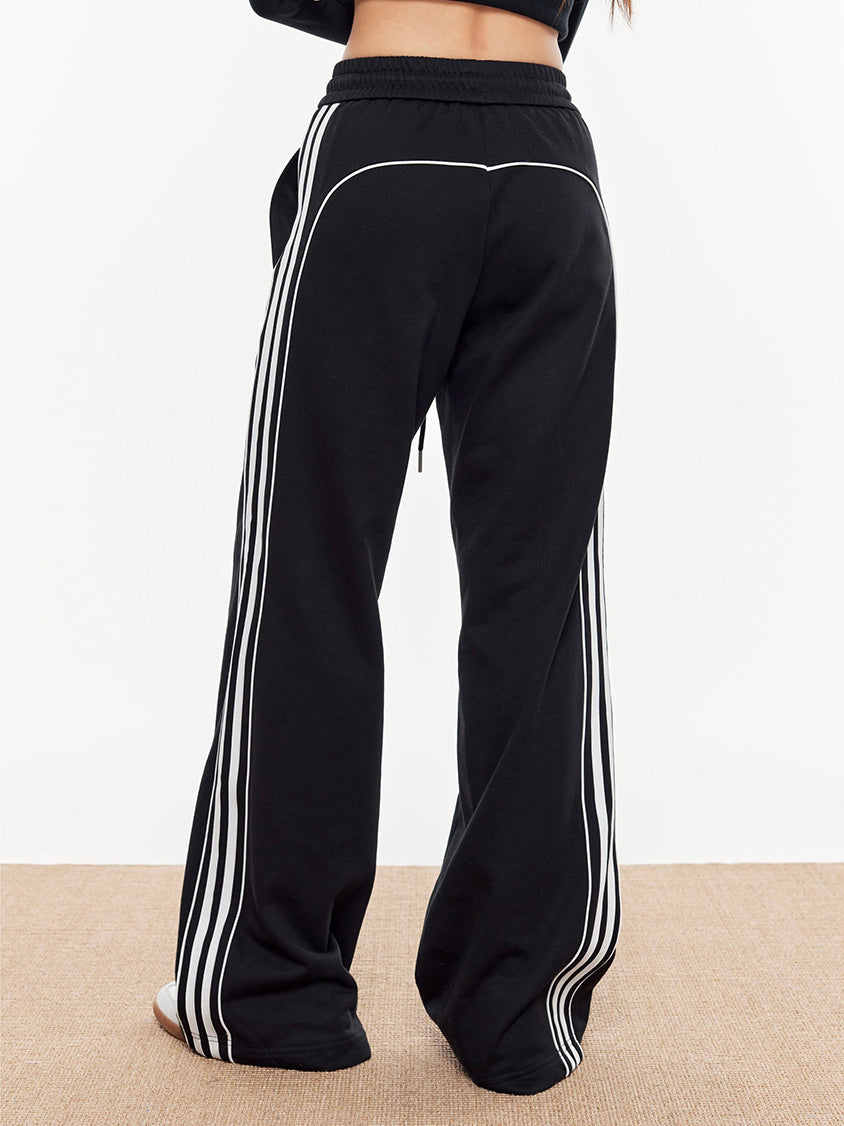 Contrast Piping Drawstring Eşofman Altı