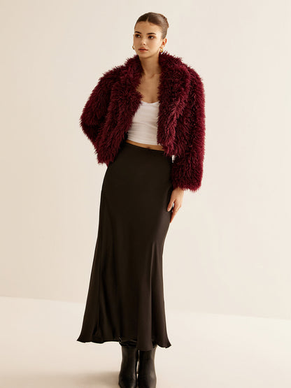 Crop Faux Fur Kürk