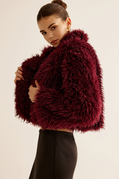 Crop Faux Fur Kürk