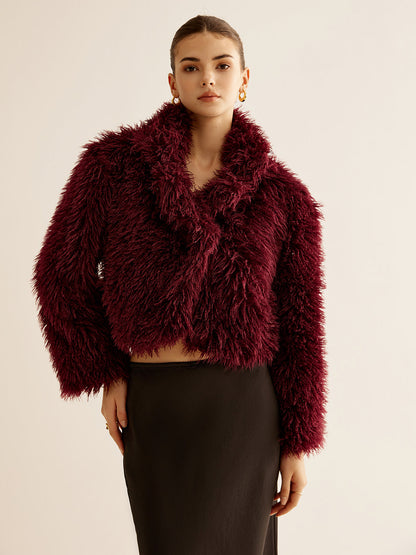 Crop Faux Fur Kürk