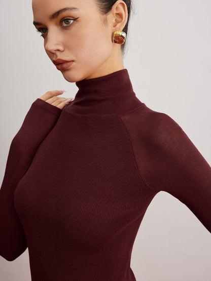 Sheer Sleeve Skinny Üst