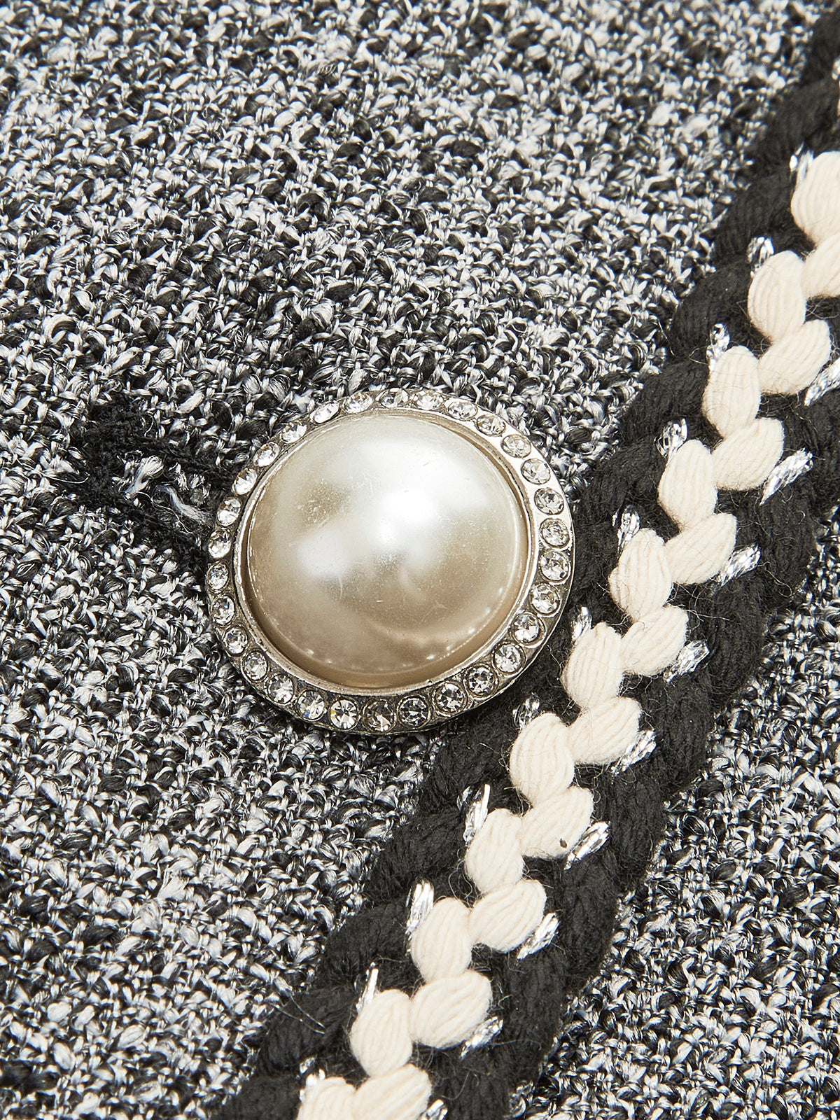 Pearl Button Split Crop Yelek