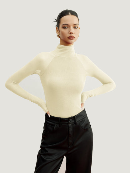 Sheer Sleeve Skinny Üst