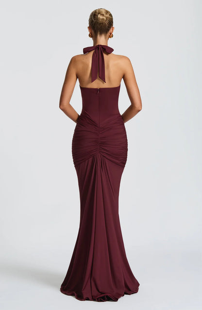 Maxi Dress - Cherry Lacquer